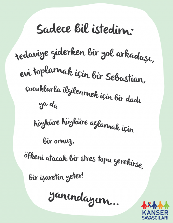 Sadece bil istedim