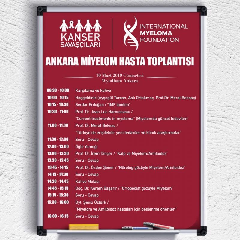 Ankara Miyelom Hasta-Hekim Buluşması 30 Mart’ta